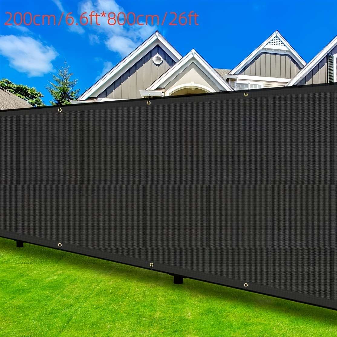 Black Heavy Duty Privacy Screen Fence Net