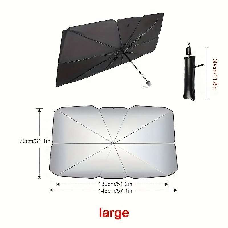 Titanium Silver Car Sun Visor - Front Windshield Uv Protection And Heat Insulation, Must-Have For Su