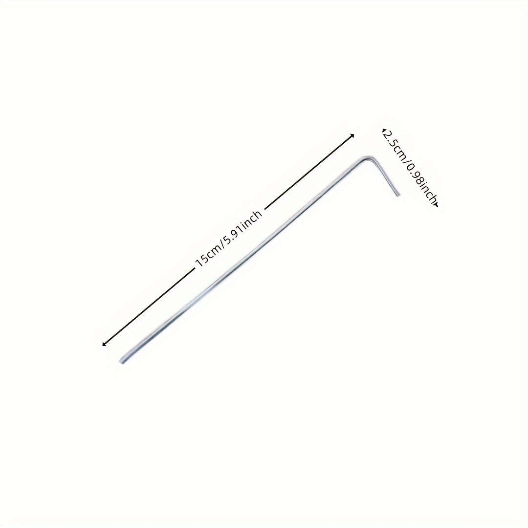 6 Sturdy Metal Tent Stakes