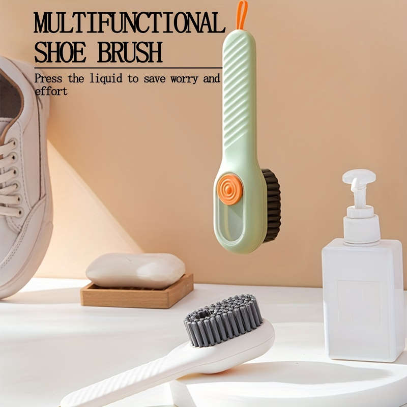 Luxury Soft-Bristle Shoe Brush With Liquid Container