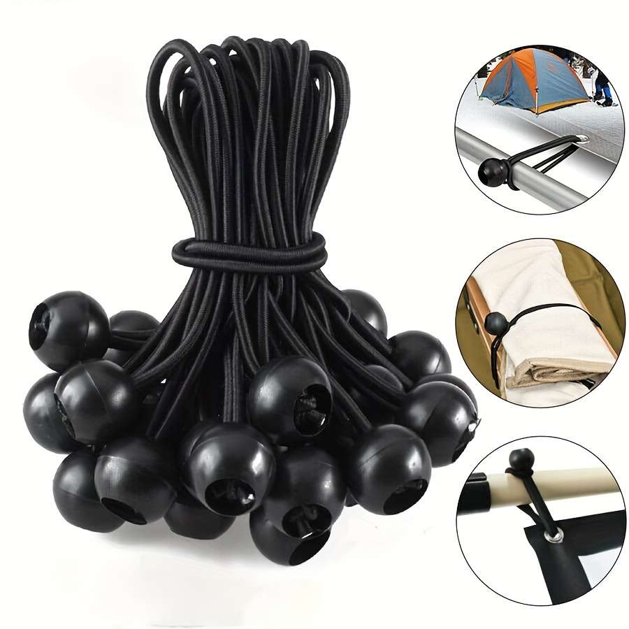 10-Pack Elastic Ball Cord