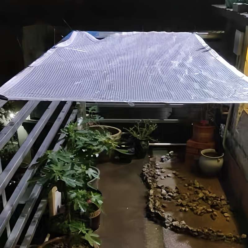1 Piece Of Transparent Greenhouse Tarpaulin