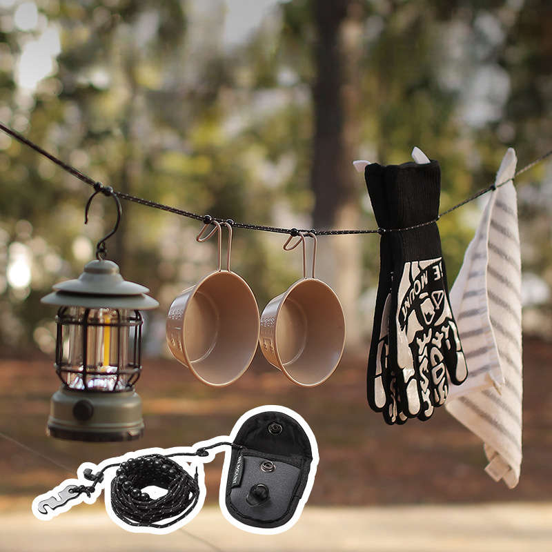 Portable 3m Beaded Clothesline