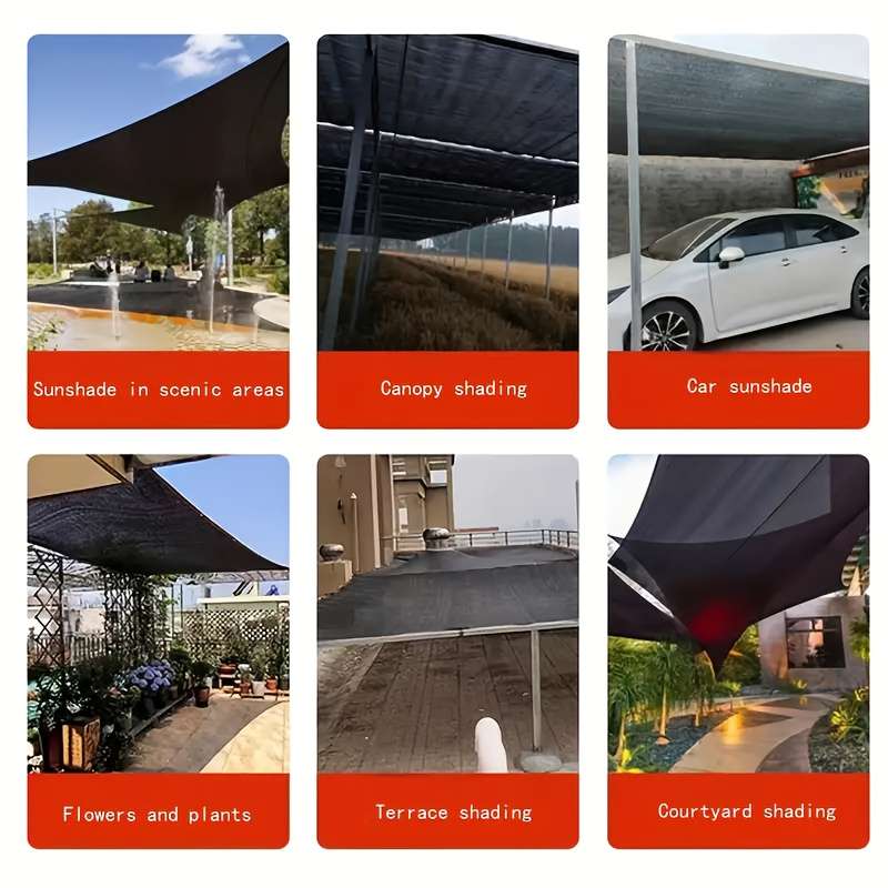 1 Piece Of Thickened Pe Sunshade Net 2x3m