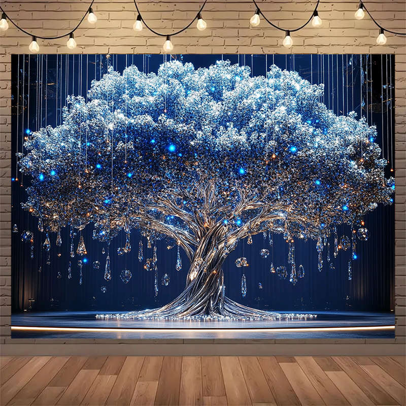 1 Tree Of Life Tapestry With Diamonds