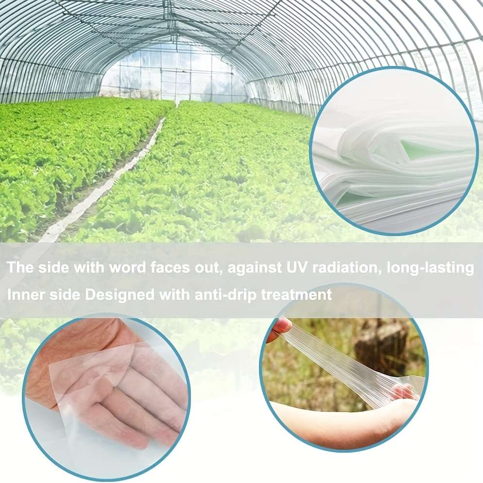 1 Pack Of Farm Clear Greenhouse Plastic