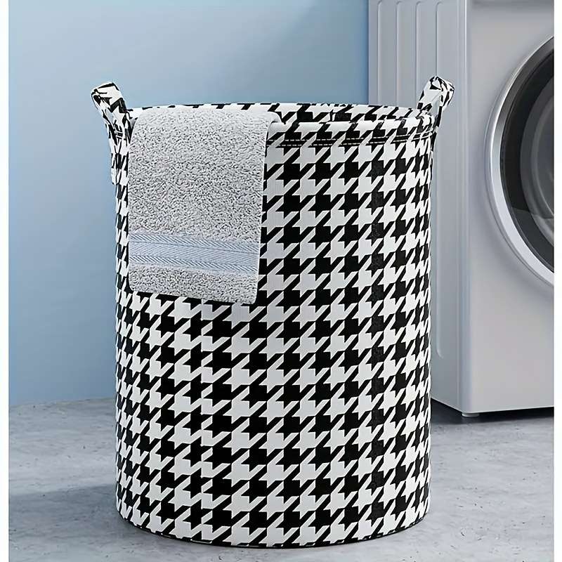 1 Piece Elegant Foldable Laundry Basket With Handle