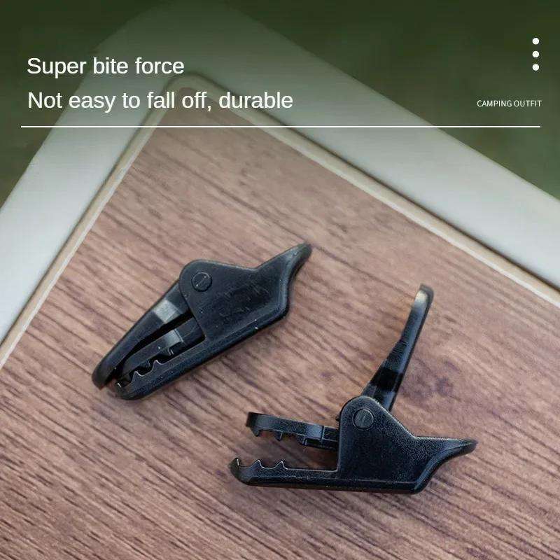 15pcs Durable Stainless Steel Wind Clips With Carabiners