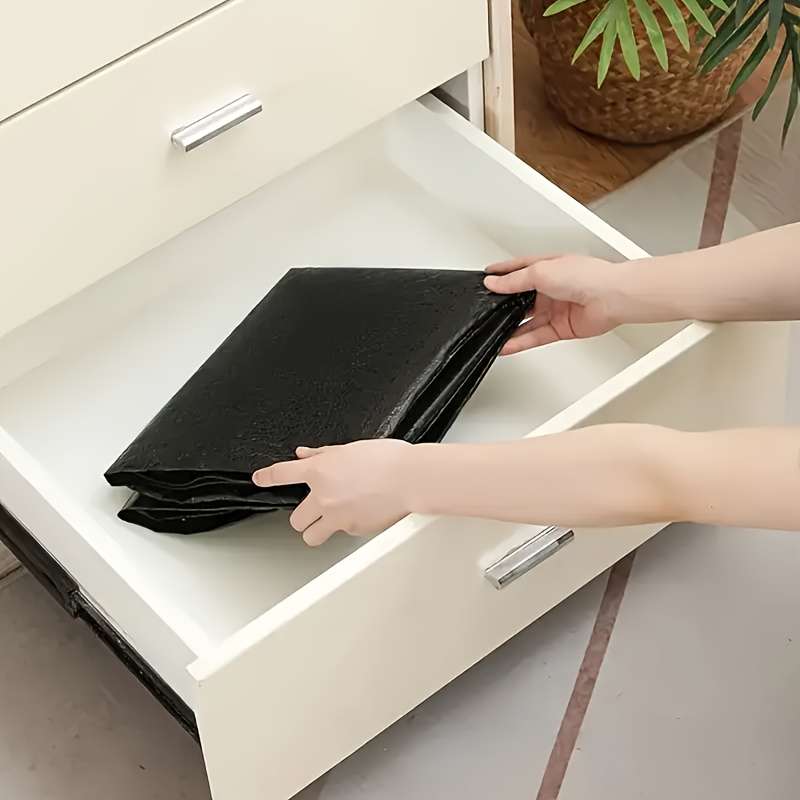 Oversized Black Foldable Storage Bag With Double Zipper