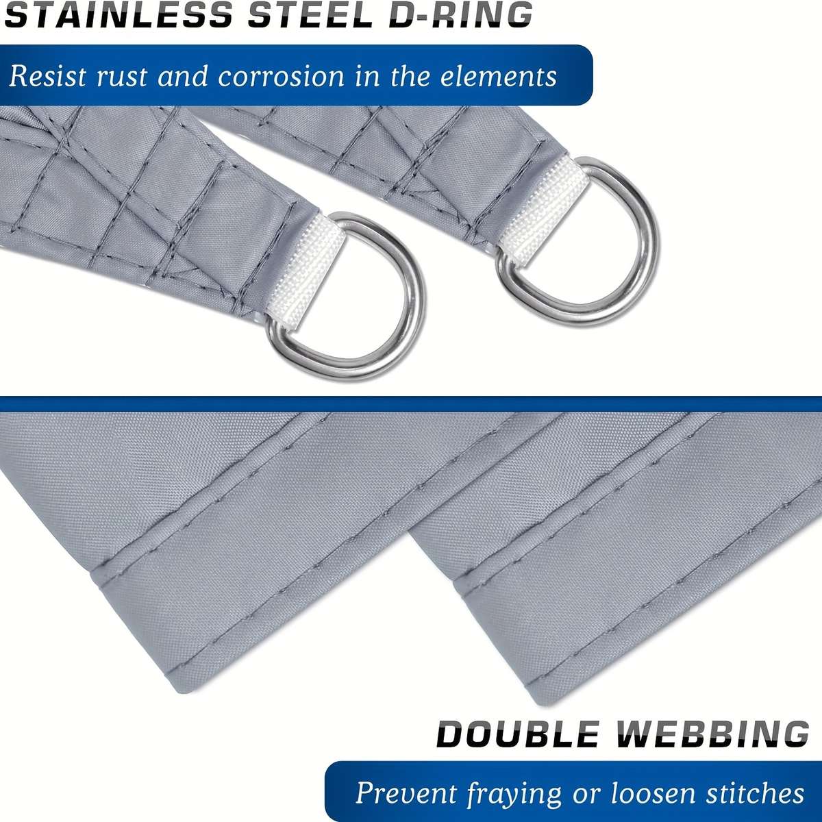 Waterproof Triangular Shade Sail 95% Uv Blocking