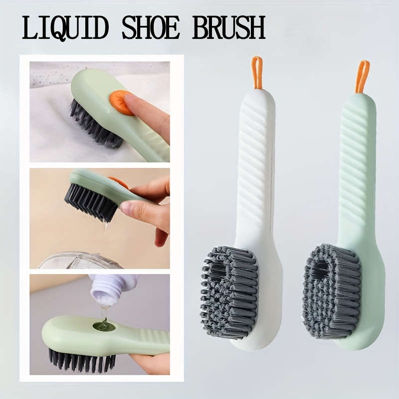 Luxury Soft-Bristle Shoe Brush With Liquid Container
