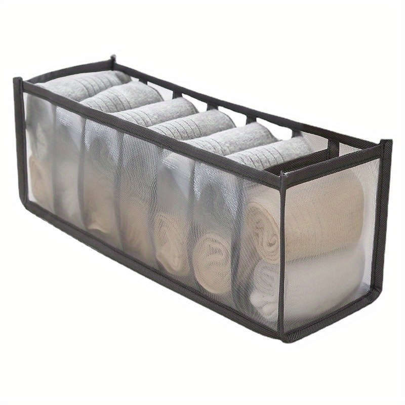 Space-Saving 7-Compartment Underwear And Socks Organizer