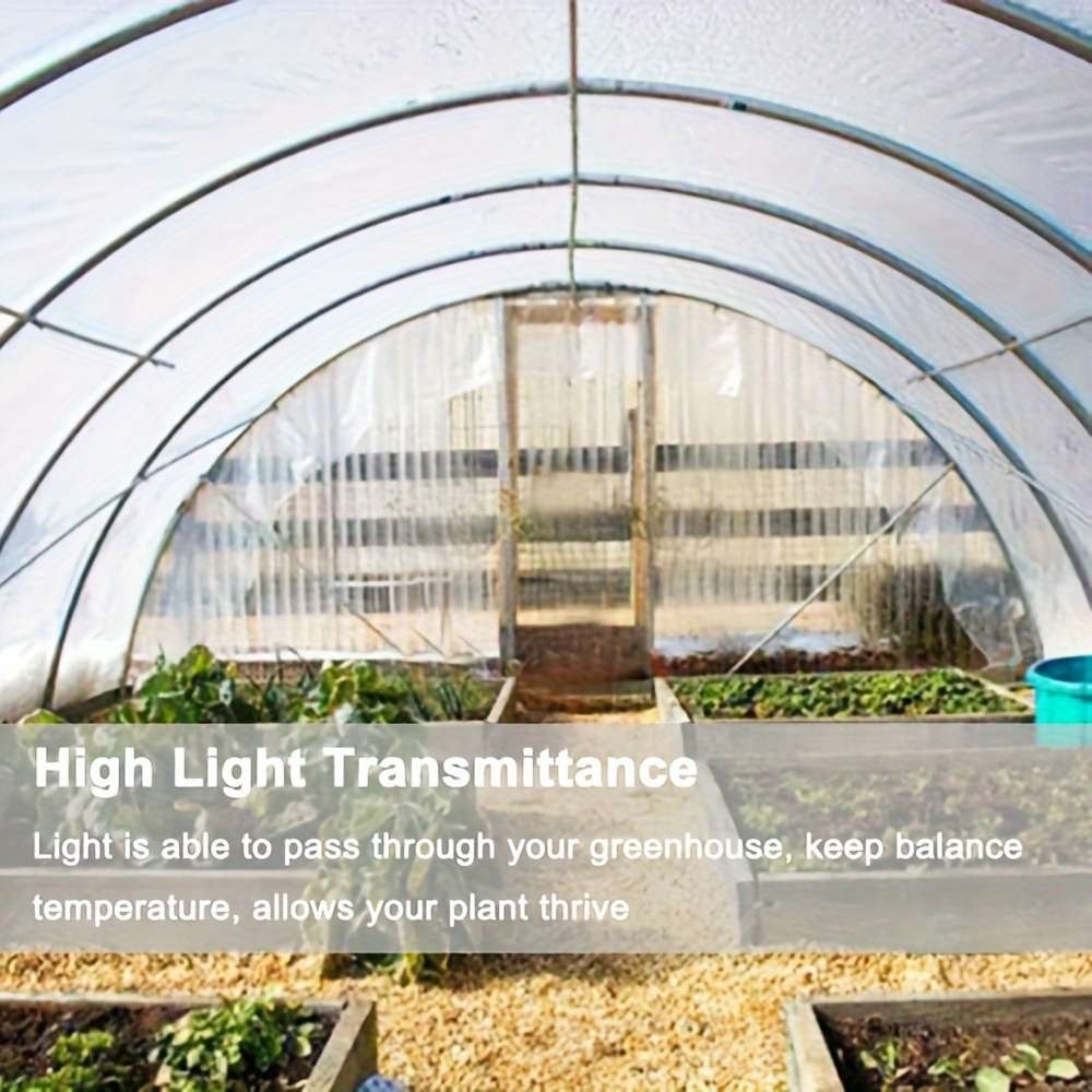 1 Pack Of Farm Clear Greenhouse Plastic