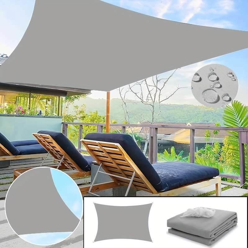 All Seasons Waterproof Shade Sail Awning Set For 4 People