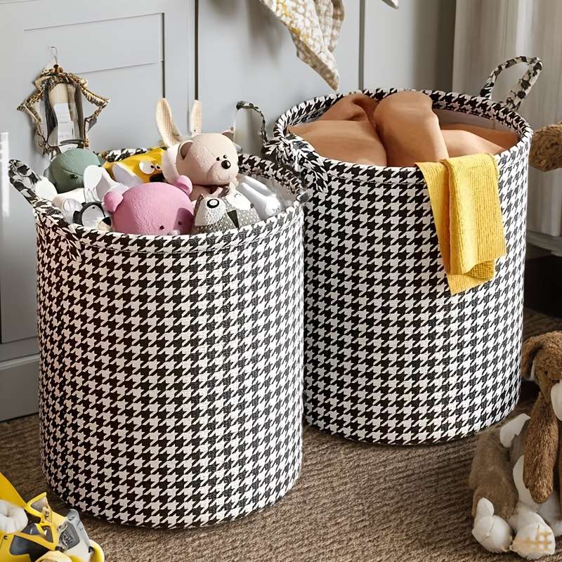 1 Piece Elegant Foldable Laundry Basket With Handle