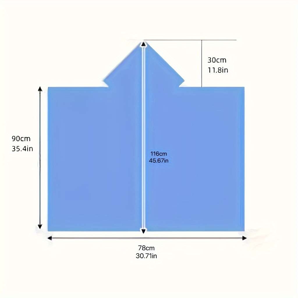 Portable Emergency Rain Cape With Hood