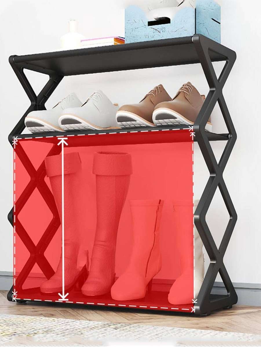 Modern Shoe Rack Simple Solid Color Multi-Layer Household Shoe Storage Rack