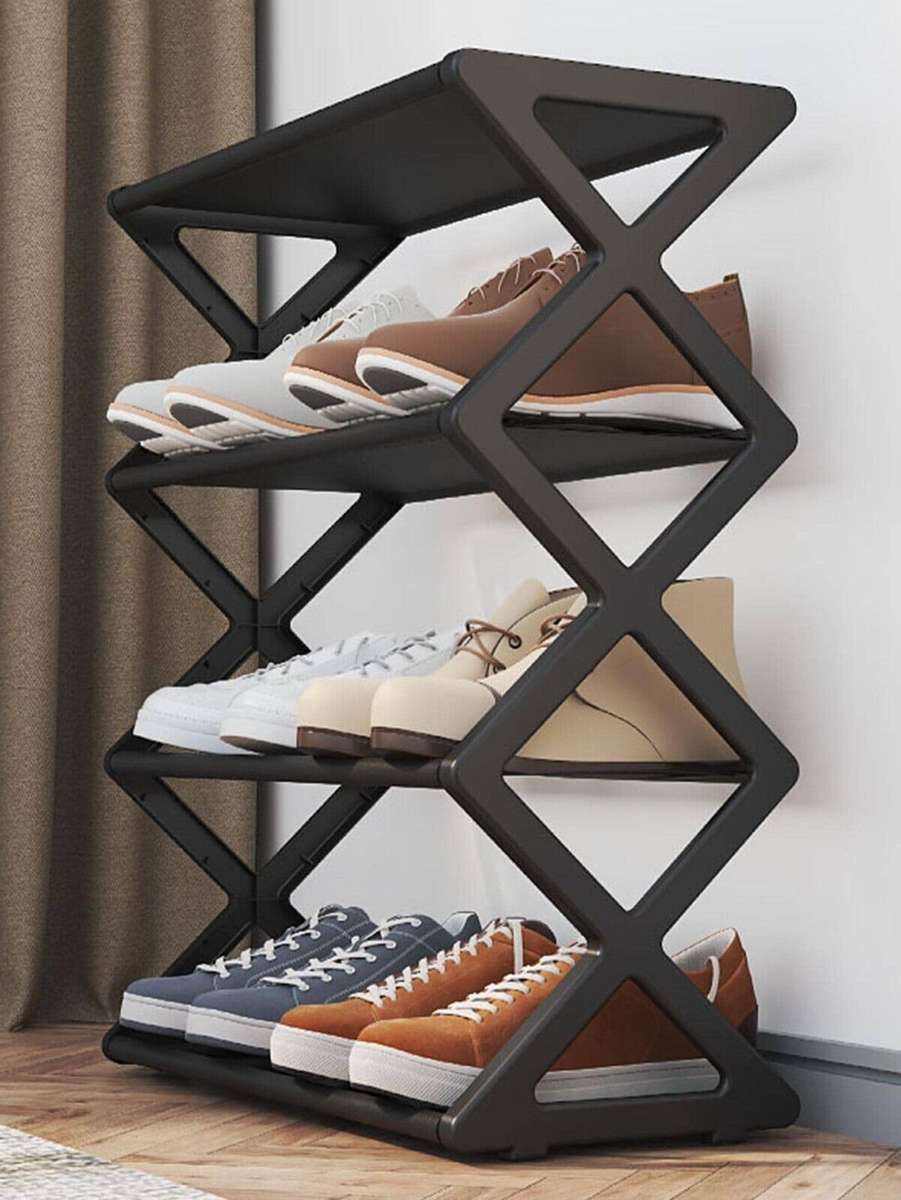 Modern Shoe Rack Simple Solid Color Multi-Layer Household Shoe Storage Rack