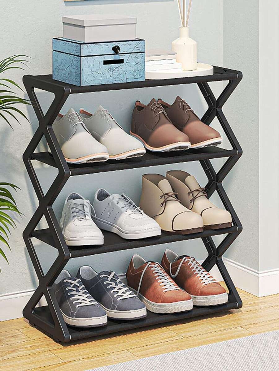 Modern Shoe Rack Simple Solid Color Multi-Layer Household Shoe Storage Rack