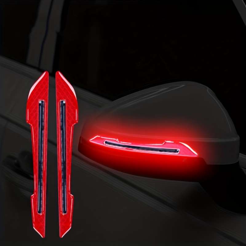 2 Pack Car Rearview Mirror Reflective Stickers