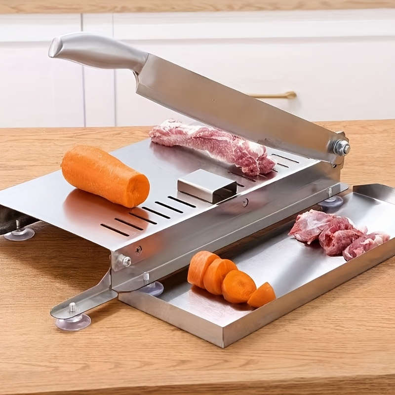 Easy-to-Clean Stainless Steel Manual Meat Slicer