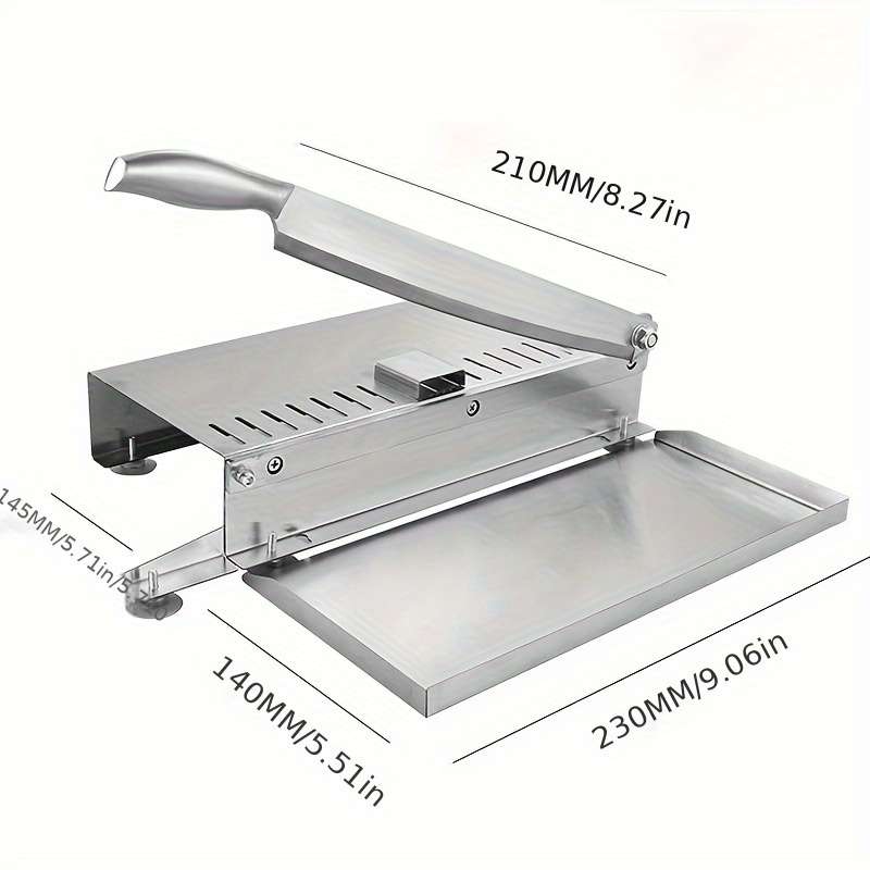 Easy-to-Clean Stainless Steel Manual Meat Slicer