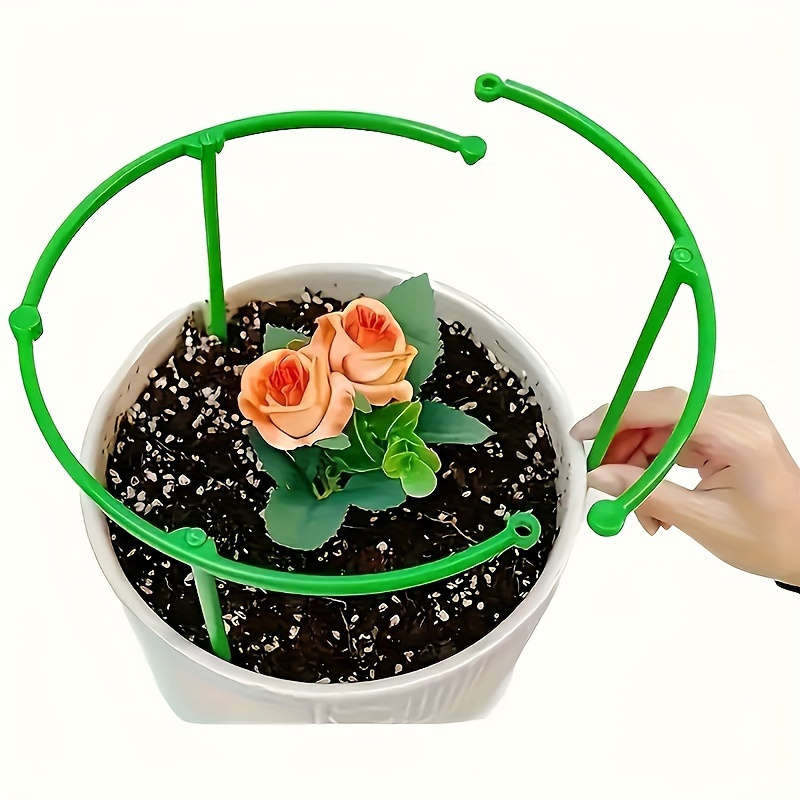 60-Pack Stackable Plastic Plant Support Rings