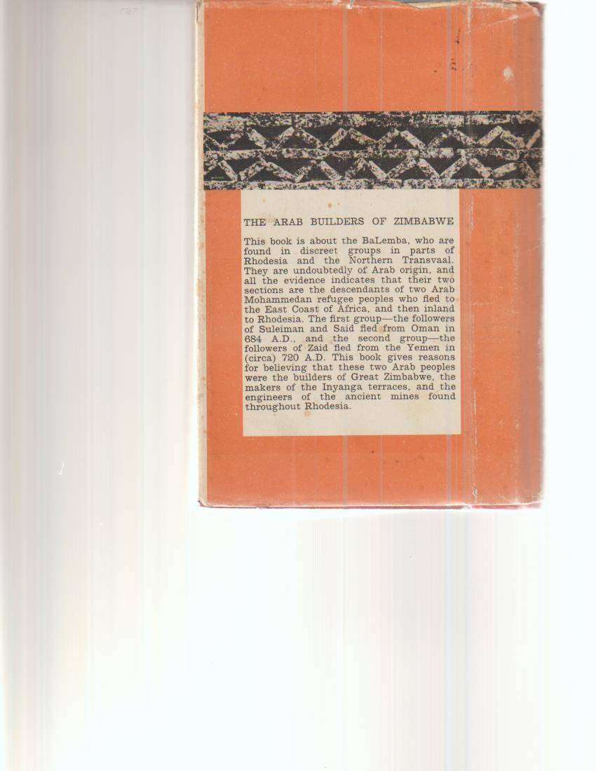 THE ARAB BUILDERS OF ZIMBABWE