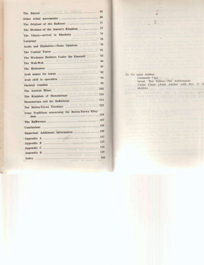 THE ARAB BUILDERS OF ZIMBABWE