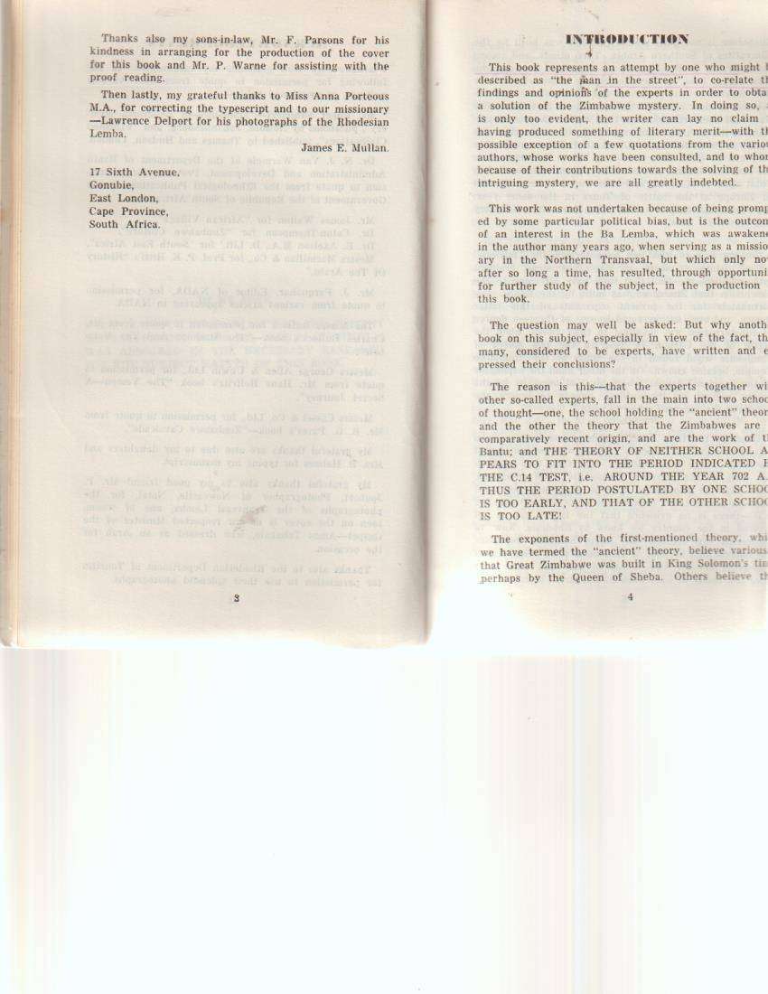 THE ARAB BUILDERS OF ZIMBABWE