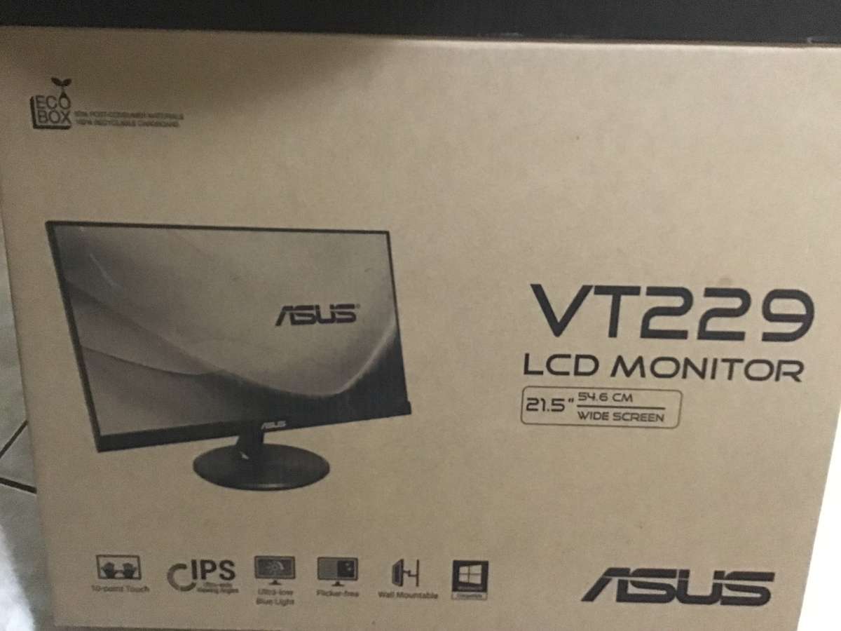 ASUS VT229 LCD TOUCHSCREEN 54.6 CM BRAND NEW SEALED IN BOXES TWO AVAILABLE