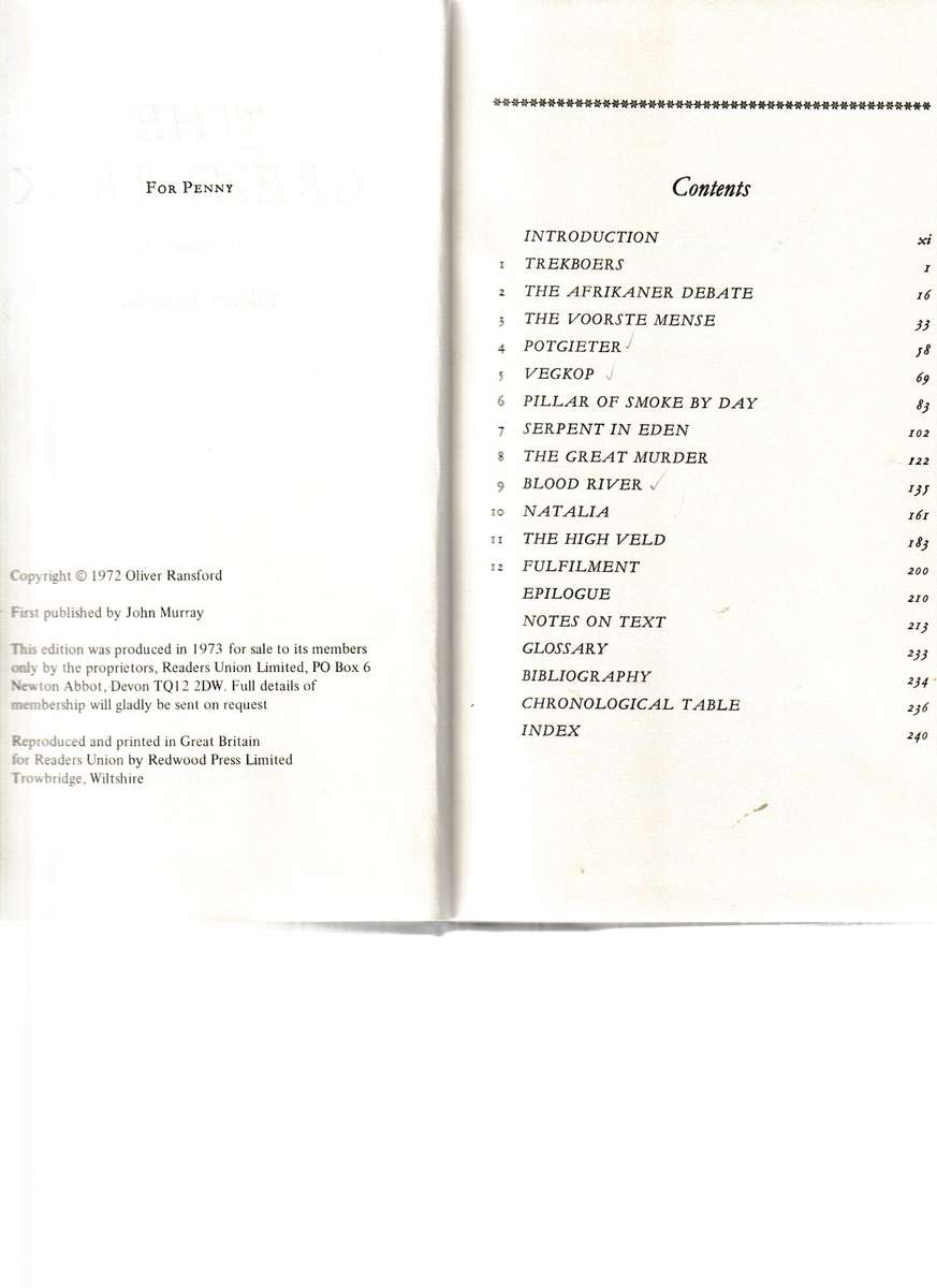 THE GREAT TREK by OLIVER RANSFORD