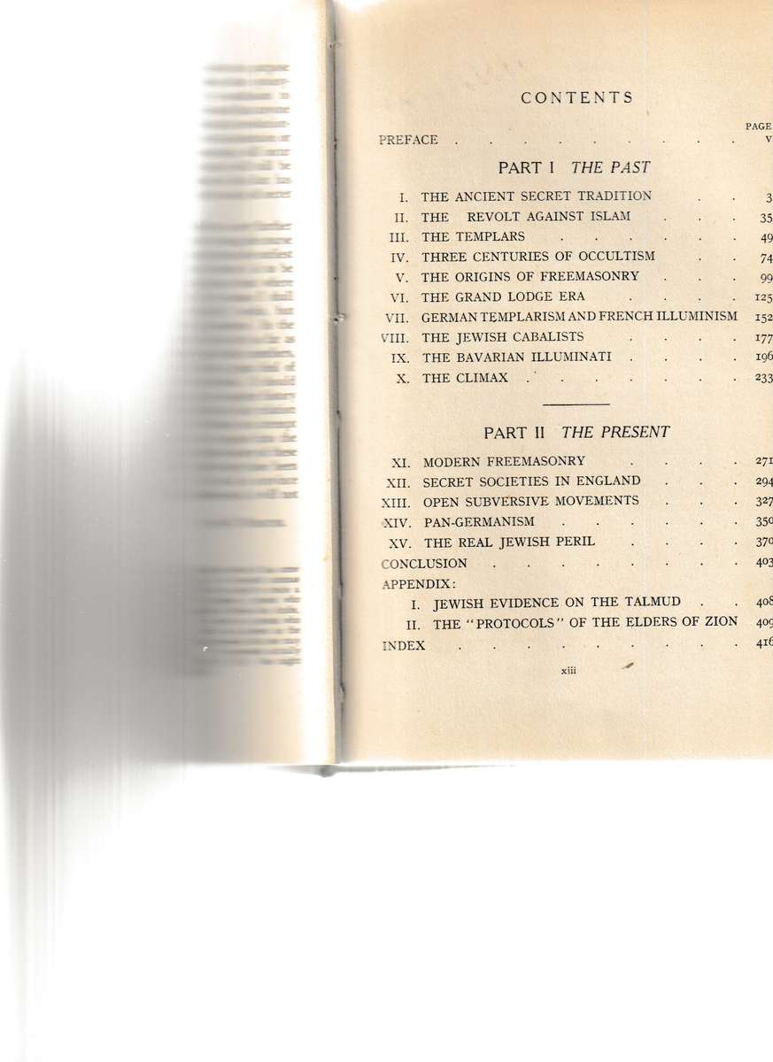 SECRET SOCIETIES & SUBVERSIVE MOMEMENTS, 1 ST ED. 1955