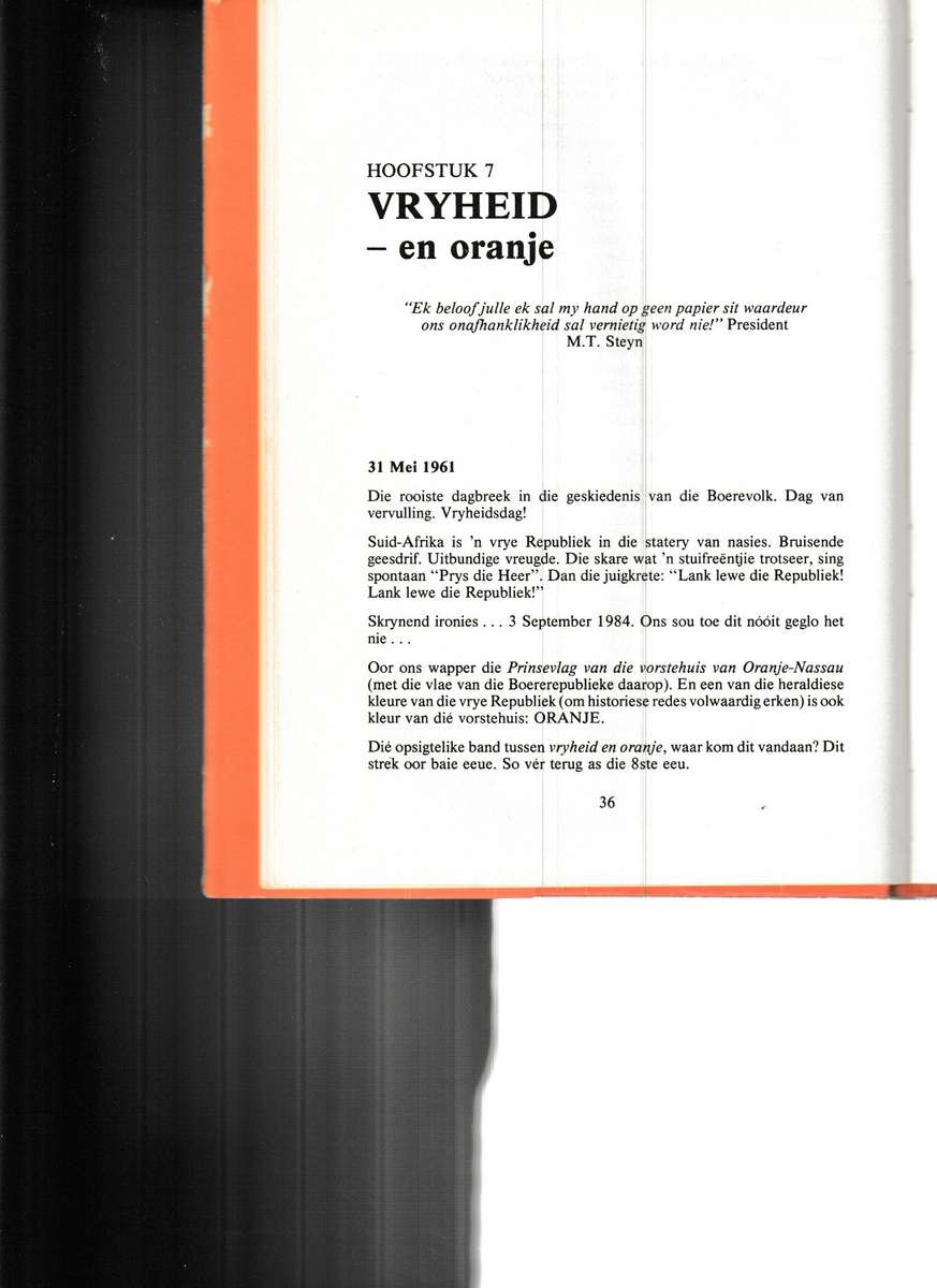 WITMAN WAAR IS JOU VRYHEID?