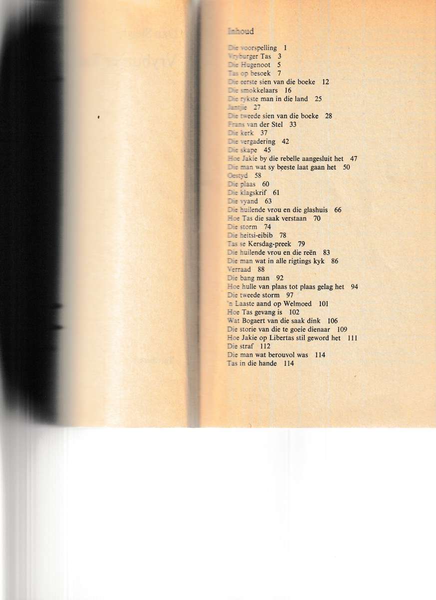 VRYBURGER TAS deur DAN SLEIGH