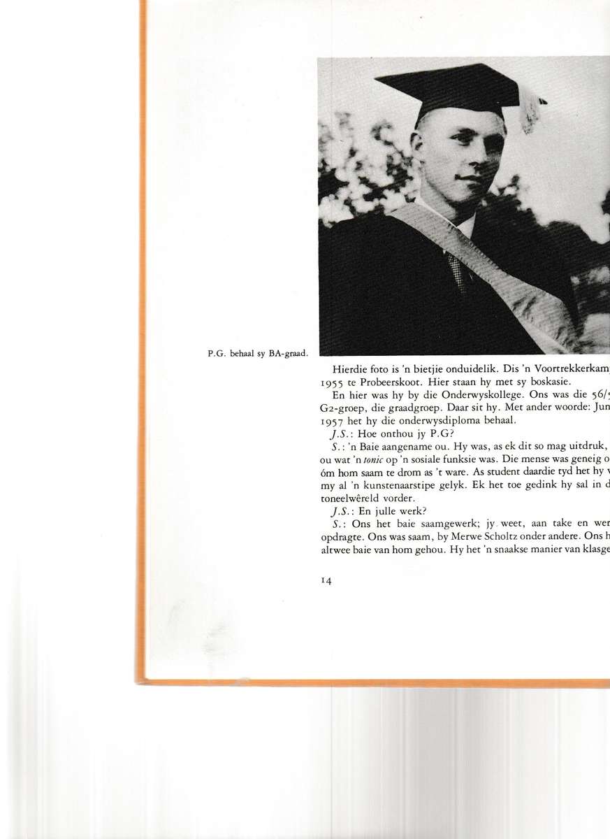 SKRYWERS IN WOORD EN BEELD: P.G. DU PLESSIS