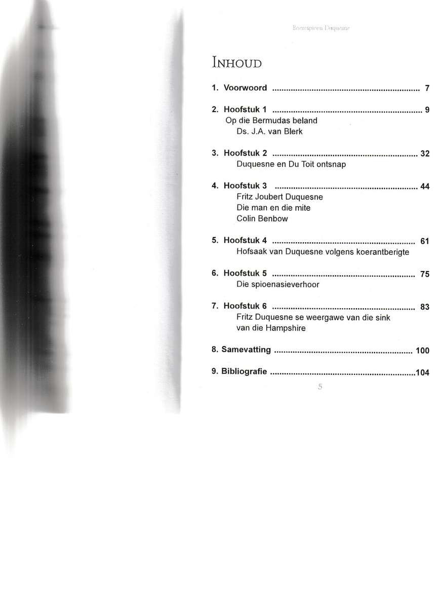 BOERESPIOEN, FRITZ JOUBERT DUQUESNE: GEEN VERGIFNIS VIR KITCHENER