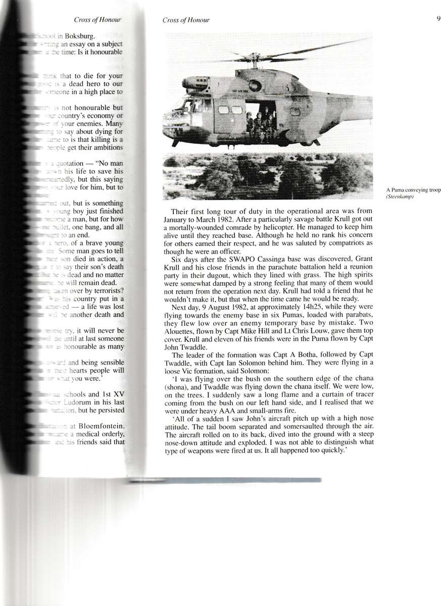 CROSS OF HONOUR by IAN UYS