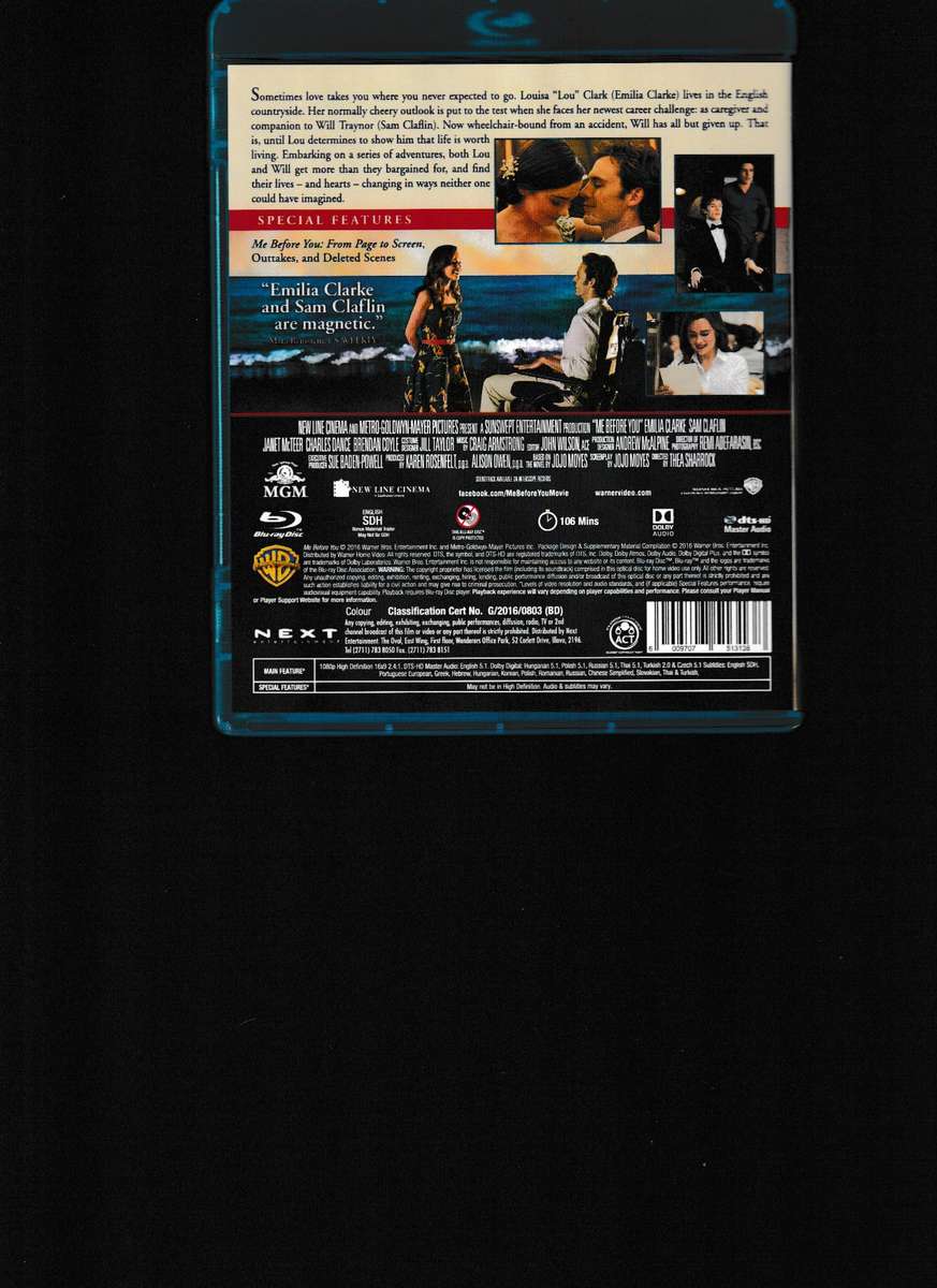 ME BEFORE YOU BLU RAY