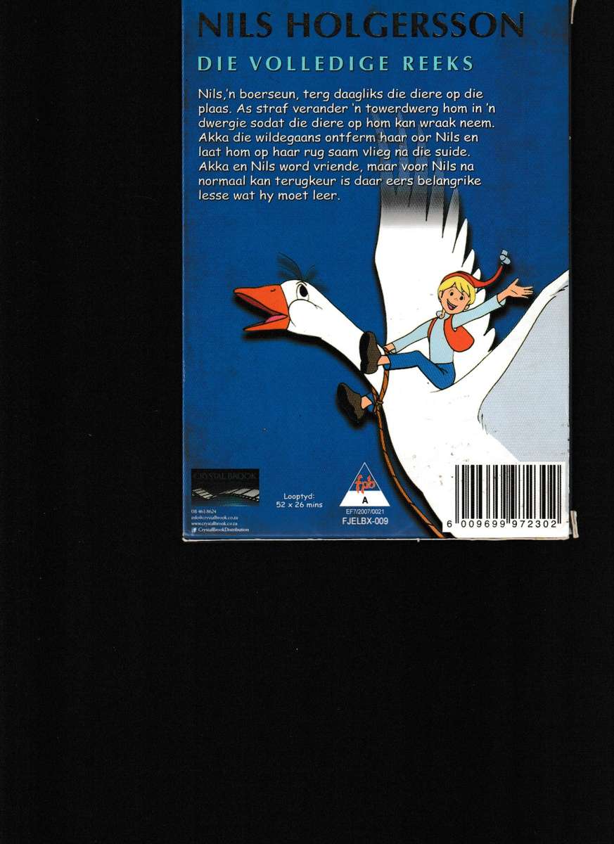 NILS HOLGERSSON, DIE VOLLEDIGE REEKS 10 DVD STEL EPISODES 1-52