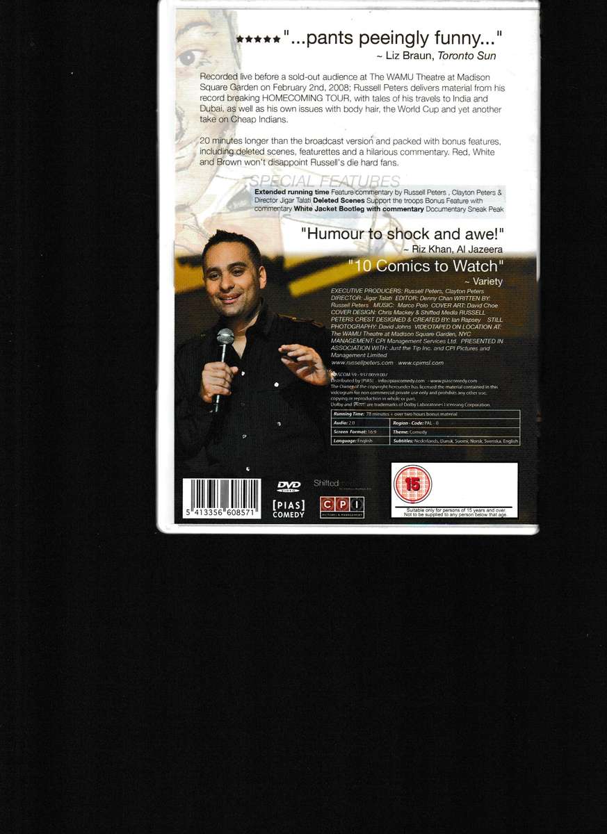 RUSSEL PETERS DVD AND CD COMBO
