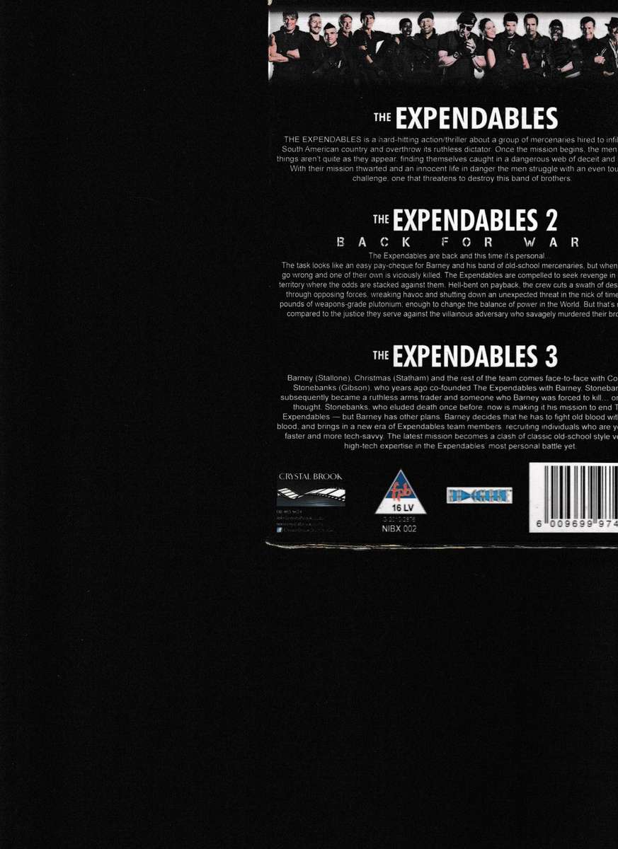 THE EXPENDABLES 1, 2 AND 3 DVD BOX SET