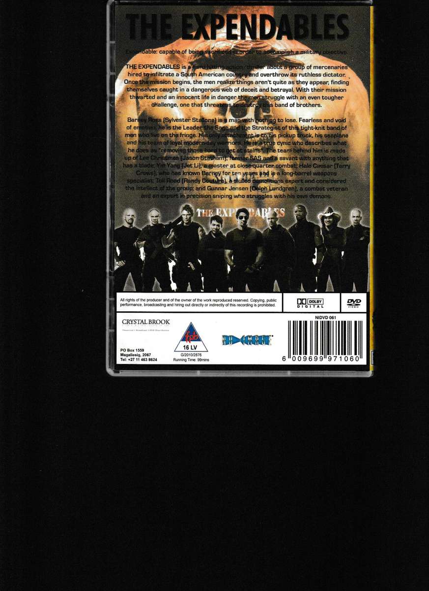 THE EXPENDABLES 1, 2 AND 3 DVD BOX SET