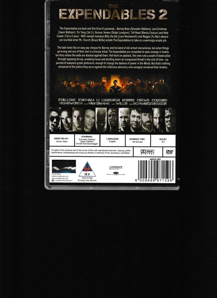 THE EXPENDABLES 1, 2 AND 3 DVD BOX SET