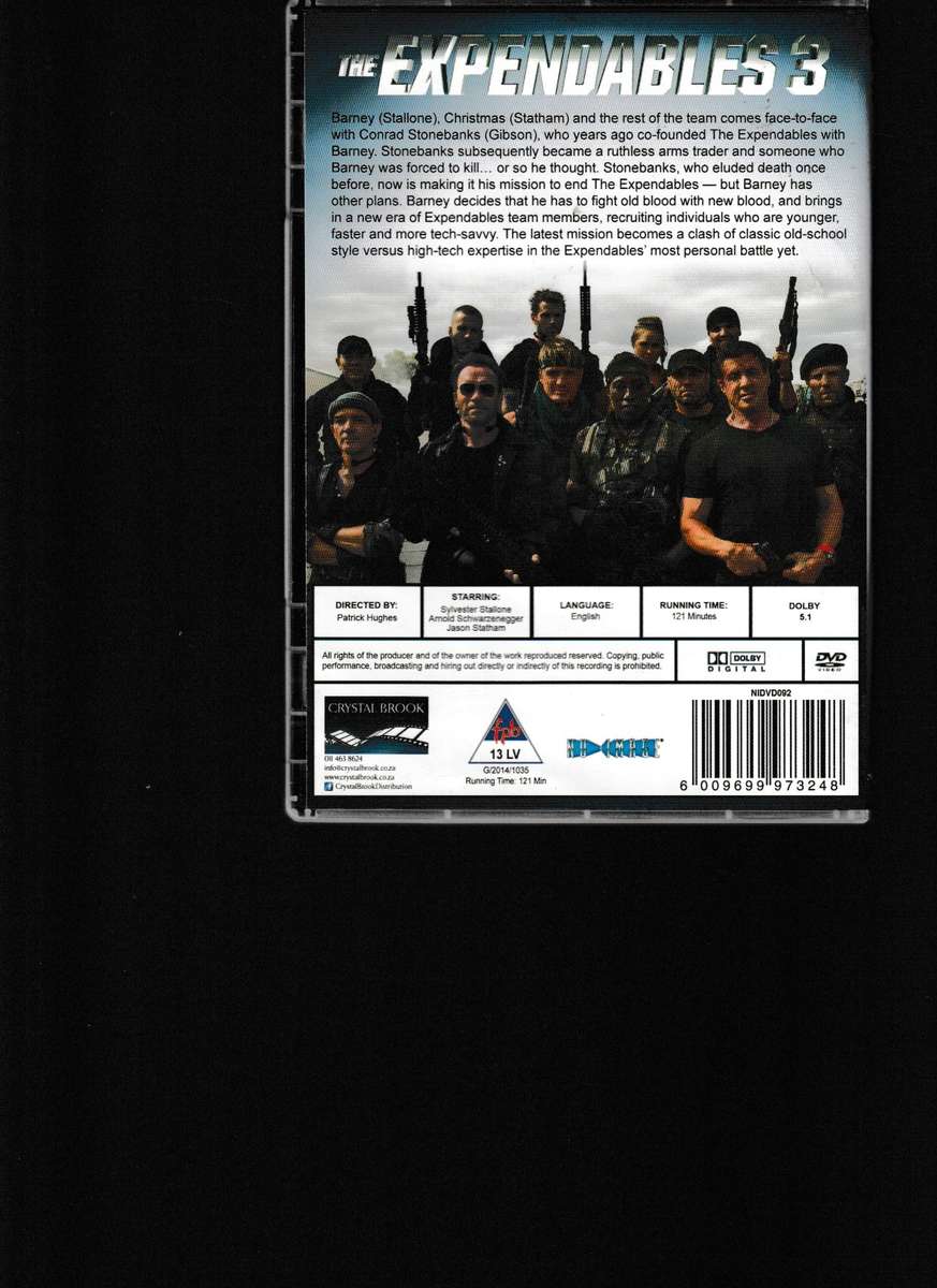 THE EXPENDABLES 1, 2 AND 3 DVD BOX SET