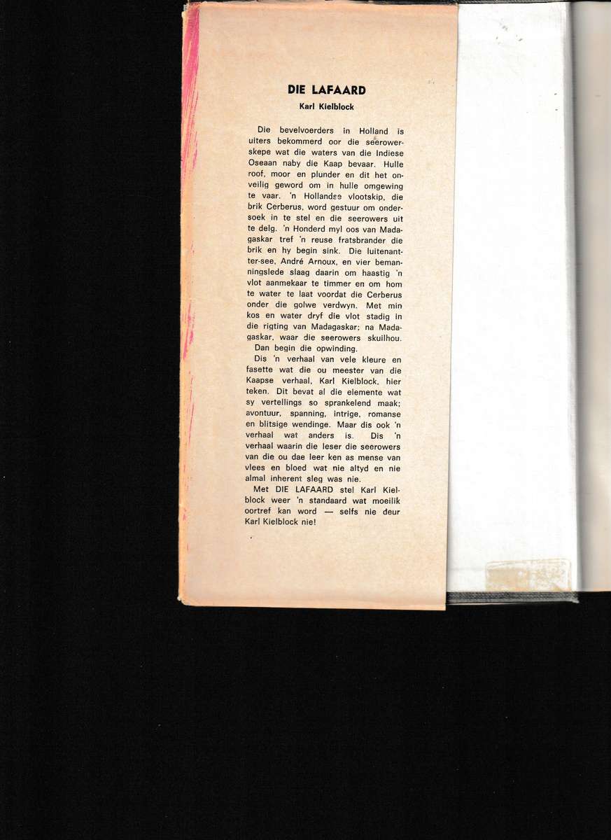 DIE LAFAARD deur KARL KIELBLOCK