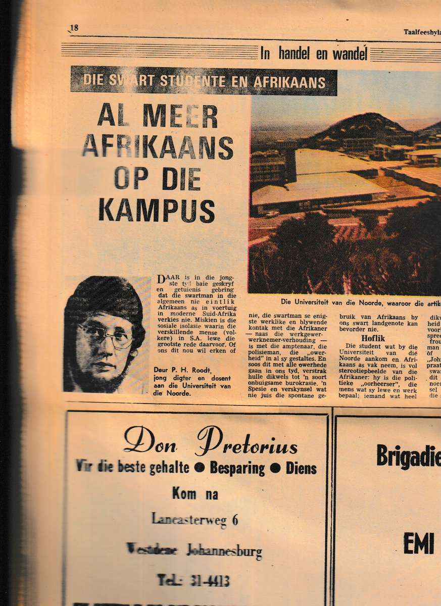DIE AFRIKAANSE PATRIOT AUGUSTUS 1975 (KOERANT)