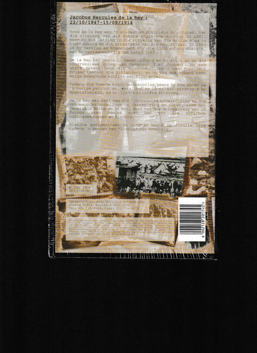 TWEEDE BOERE OORLOG 7 GESEELDE VHS BANDE