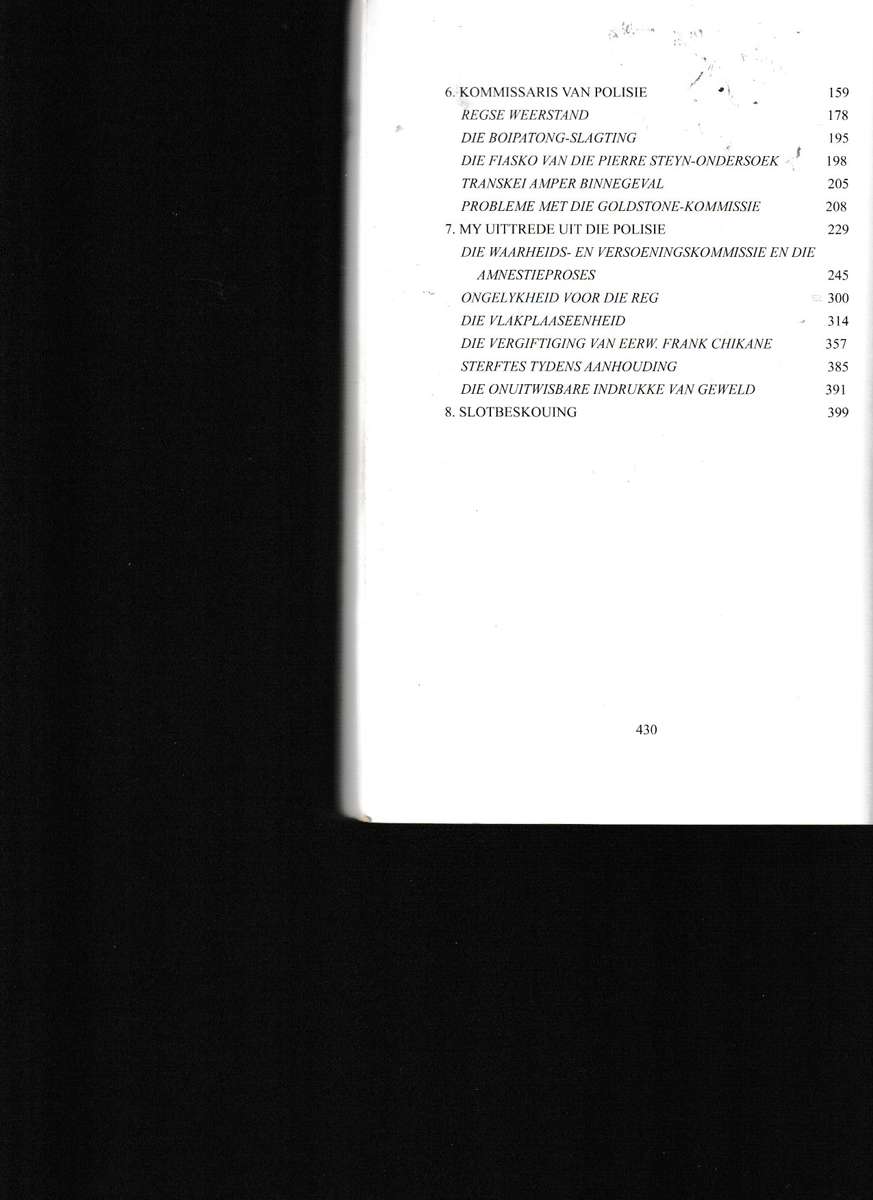 TROU TOT DIE DOOD: DIE SUID-AFRIKAANSE POLISIEMAG deur JOHAN VAN DER MERWE