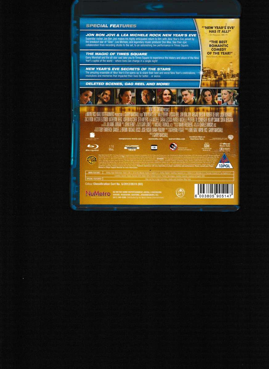 NEW YEAR'S EVE, BLU RAY